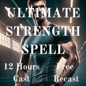 Ultimate Strength Spell | Boost Physical Power, Stamina & Unstoppable Energy | Digital Extreme Empowerment Spell Kit
