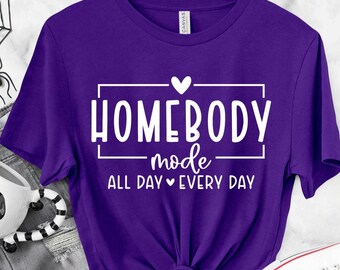 Homebody Mode T-Shirt: Cozy Introvert Ring-Spun Cotton Lounge Tee