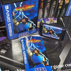 MORTAL KOMBAT 2 UNLIMITED custom megadrive pal game perfect