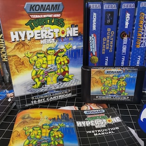 Hyperstone Heist Ninja Turtles PAL custom megadrive pal game perfect