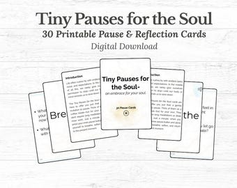 Tiny Pauses for the Soul – Mindfulness Cards for Self-Care & Reflection (PDF)