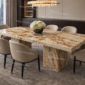 Mesa de comedor de ónix miel, mesa de comedor de piedra de lujo, mesa rectangular de ónix, mesa de muebles minimalistas modernos, tablero de mesa de conferencias personalizado