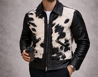 Hair-On Hide rundleer jack | Handgemaakt in western rodeostijl