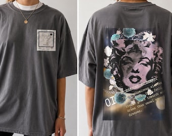 マリリン・モンローのポップアートポートレートTシャツ | デジタルプリント