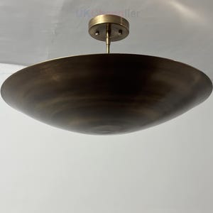 Mid Century Modern Brass Sputnik Chandelier - 6 Light Flush Mount