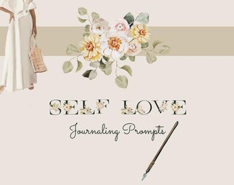 Self Love Journal Prompts: Guided Mindfulness & Self-Care (Digital Download PDF)