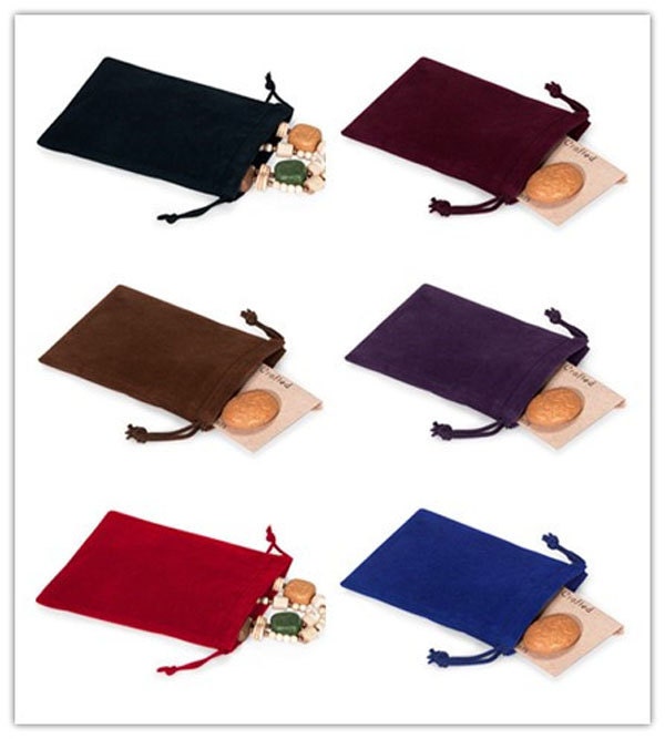 Jewelry Pouches Velour Bags Velvet Gift Bags Velveteen Favor Bags Pac…