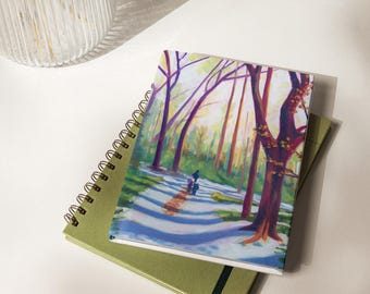Diario con la impresión de "Paseo de Invierno"
