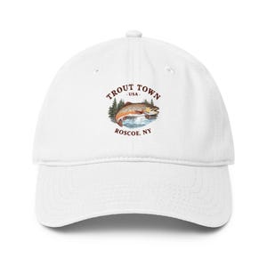 Cappellino da pesca a basso profilo Trout Town USA / Abbigliamento per la pesca a mosca / Kelder Castworks