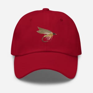 Grey Winged Olive Trout Fly Embroidered Hat – Fly Fishing Cap | Kelder Castworks