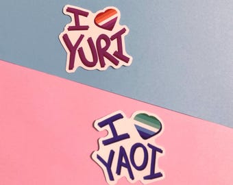 Yaoi and Yuri Glossy Vinyl Sticker