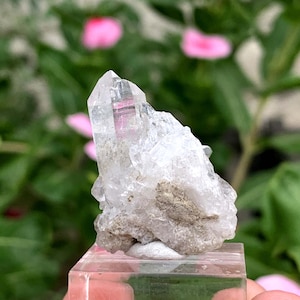 Natural Clear Quartz Crystal Cluster – 37.60 Carats | Raw Terminated Point from Skardu, Pakistan