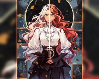 Clair Obscur Expedition 33 Art Print - Maelle E33 - 11x17 Wall Decor