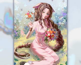 Impression d'art Aerith Gainsborough - décoration murale 11 x 17