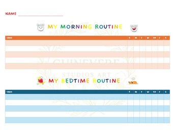 Kid's Routine Chart