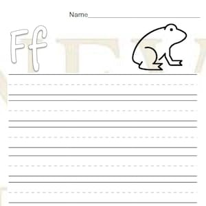 Alphabet Tracing Worksheets F-J