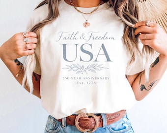 America 250th Anniversary Shirt, 250 Years Sweatshirt, Semiquincentennial Hoodie, Christian Patriotic Gift