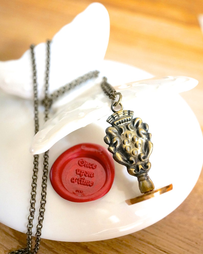 Wax seal once upon a time fairy tale fantasy wedding | Etsy