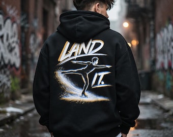 Land It Too Urban Figure Skating Hoodie