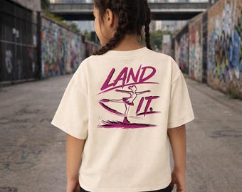 Youth Land It Figure Skating T-Shirt