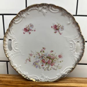 Vintage Floral Serving Plate