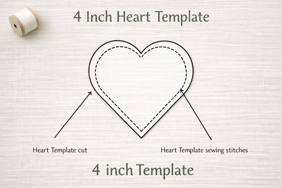 NICU Bonding Hearts Sewing Pattern Template Bundle | Micro Preemie ...