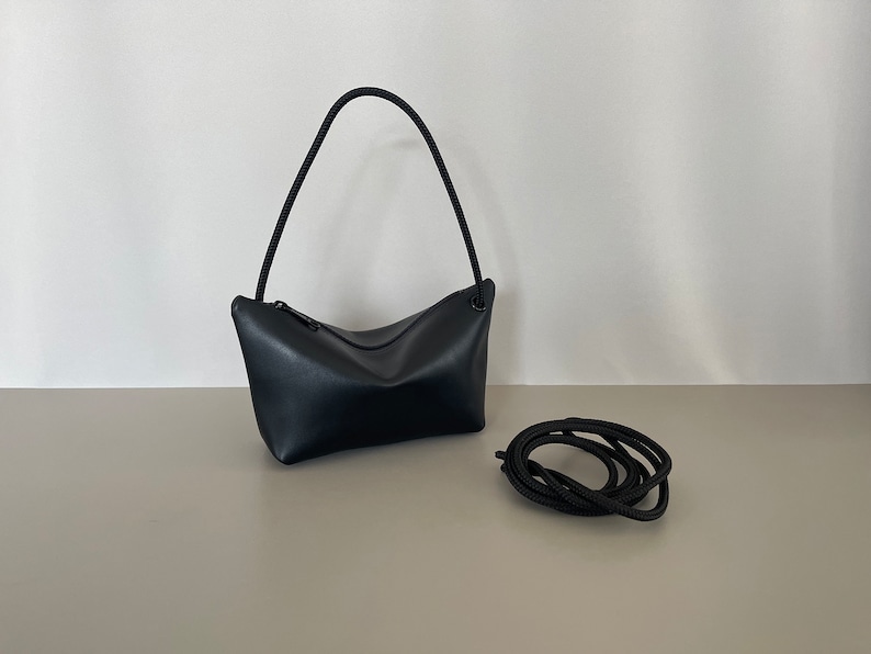 CORD pouch black leather image 3