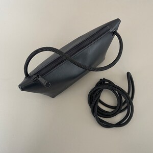 CORD pouch black leather image 6