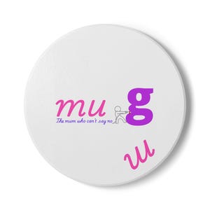 Funny Mum Coaster, Ceramic Coaster, Gift for Mothers, Kitchen Decor, Coffee Table Accessory, Humorous Drink Coaster