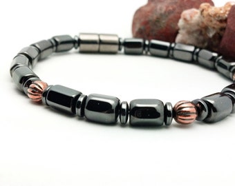 Homeopathic Magnetic Pet Collar || Natural Remedy || Hematite || Copper || Custom Sized Pet Jewelry || Wellness Health || Healing Boost