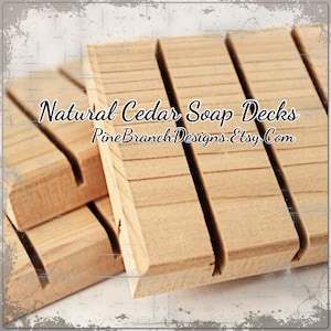 Cedar Soap Savers Dishes Decks 50 pieces Wholesale Pricing Standard size image 2