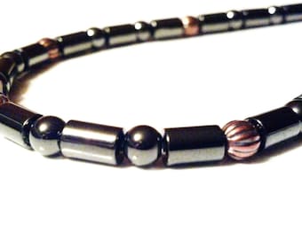 Magnetic Pet Collar: Hematite and Copper Therapy, Strong Clasp