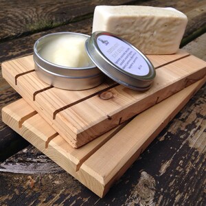 Cedar Wood Soap Decks (Set of 10): Natural Spa Soap Saver
