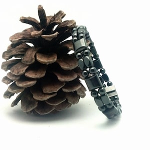 Hematite Magnetic Therapy Bracelet: Double Strand, Custom Sized