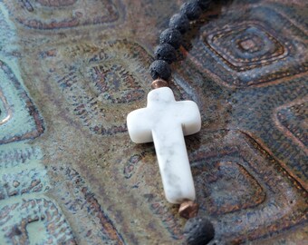 EO White Cross Diffuser Bracelet || Natural Solutions || Aromatherapy|| Mood Enhancer Jewelry || Mosquito Repellent Bracelet || Free EO