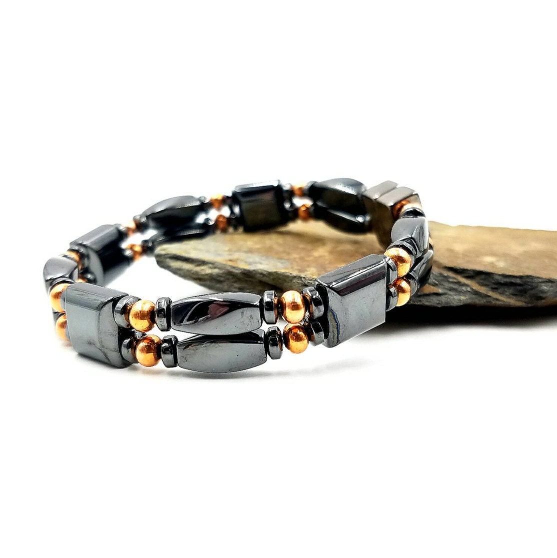 Therapy Hematite and Copper Strong Clasp Homeopathic Magnetic PET Collar Wellness Health High Strength Pet Care Custom Sized Therapy Hematite and Copper Strong Clasp Homeopathic Magnetic PET Collar Wellness Health High Strength Pet Care Custom Sized
