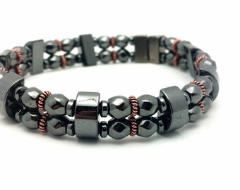 Therapy Hematite and Copper Strong Clasp Homeopathic Magnetic PET Collar Wellness Health High Strength Pet Care Custom Sized Therapy Hematite and Copper Strong Clasp Homeopathic Magnetic PET Collar Wellness Health High Strength Pet Care Custom Sized