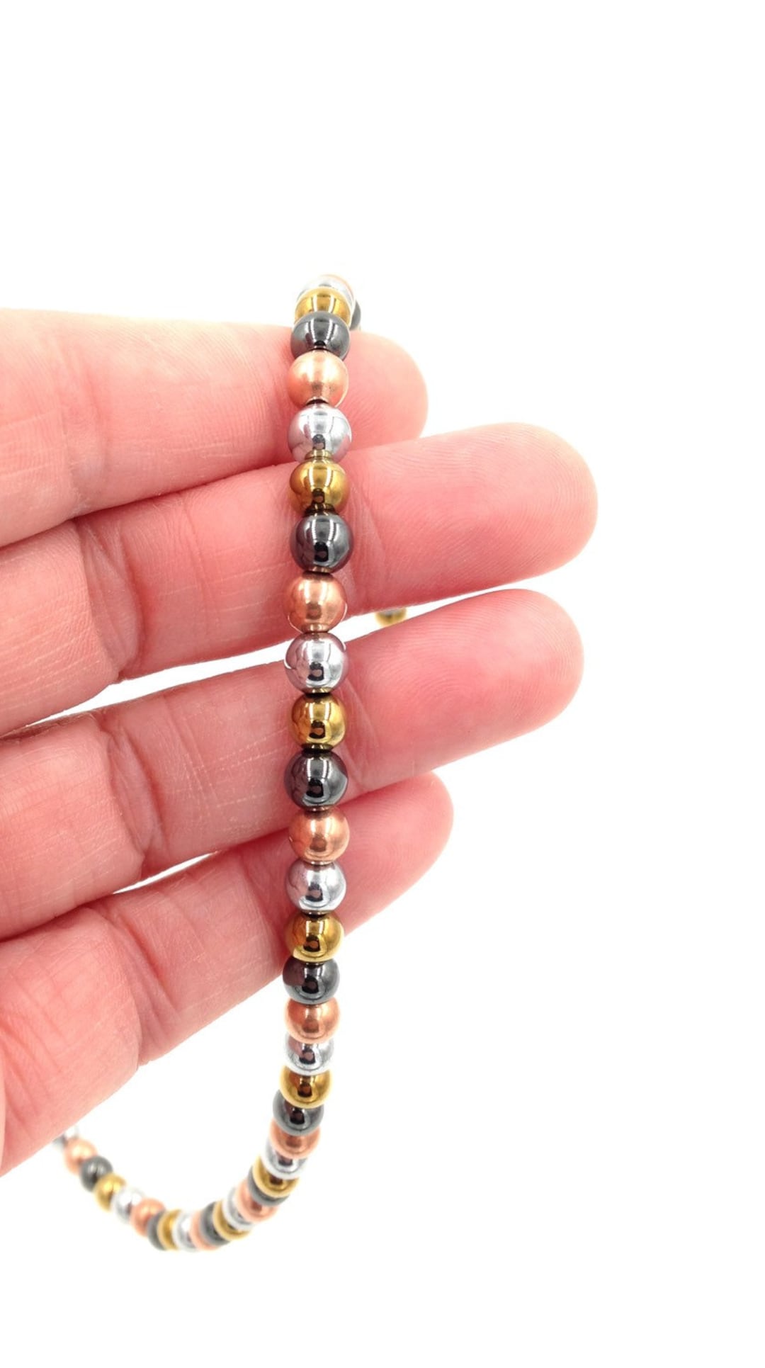 Black Silver Therapy Necklace Top Quality Silver Etsy