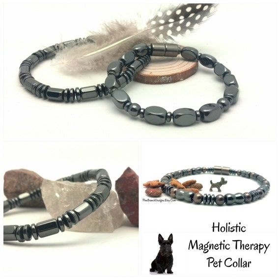 Therapy Hematite and Copper Strong Clasp Homeopathic Magnetic PET Collar Wellness Health High Strength Pet Care Custom Sized Therapy Hematite and Copper Strong Clasp Homeopathic Magnetic PET Collar Wellness Health High Strength Pet Care Custom Sized