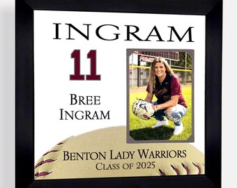 Personalized Softball Senior Night Gift: Custom Made ANY Sport Team Graduation Keepsake, 12x12 Mat