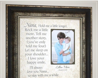 Personalized Nana Grandmother Gift from Granddaughter Grandson, Personalized Grandparents Picture Frame,