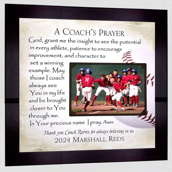 Baseball Coach Frame - Etsy