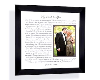 Personalized Wedding Lyrics Print, Custom Made ANY First Dance Song