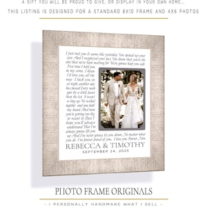 Custom Made Wedding Forever Now Lyrics: ANY Song Gift for the Couple, 8x10 Mat