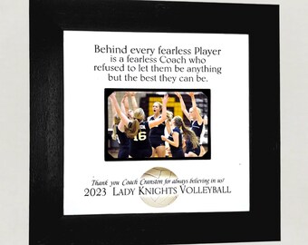 Youth Sports Thank You Gifts, Volleyball Coaches Gift, End of Season Banquet, Gifts for Volleyball Coach, Personalized Coach Photo Frame