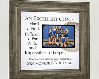 Volleyball Coach Appreciation Gift, Personalized Coach Thank You Gift, Volleyball Coach End of Season Team Gift