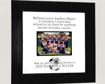 End of Season Banquet, Gift for Soccer Coach, Coach Photo Picture Frame, Thank You Gifts for Soccer Coaches