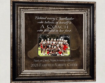 Custom Personalized Cheer Cheerleader Coach Appreciation Gift, Cheerleading Coach End of Season Thank You Gift from Team