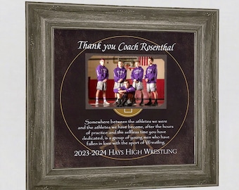 Wrestling Coach Gift, End of Season Team Gift for Coach, Personalized Team Photo Gift, Wrestling Awards Banquet, Personalized Wrestling Gift