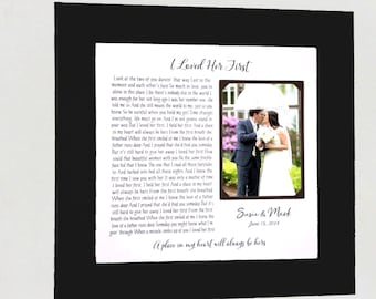 First Dance Song with photo, One Year Anniversary Gift, Wedding vows wall art, Wedding Gift Song Lyrics, 1st Anniversary Gift, Gift for Her